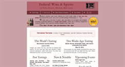 Desktop Screenshot of federalwine.com