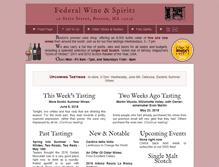 Tablet Screenshot of federalwine.com