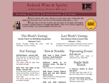 Tablet Screenshot of new.federalwine.com